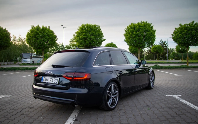 Audi A4 cena 49800 przebieg: 289000, rok produkcji 2012 z Wąbrzeźno małe 379